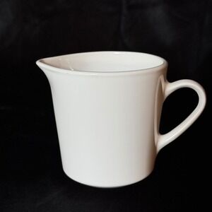 Centura by Corning White Creamer Pitcher Vintage Mid Century Modern Ceramic